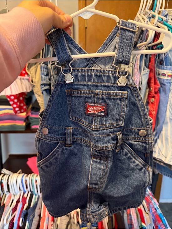 Old Navy Other - Old Navy Dark Blue Denim Shortalls for Kids, mid 2000s